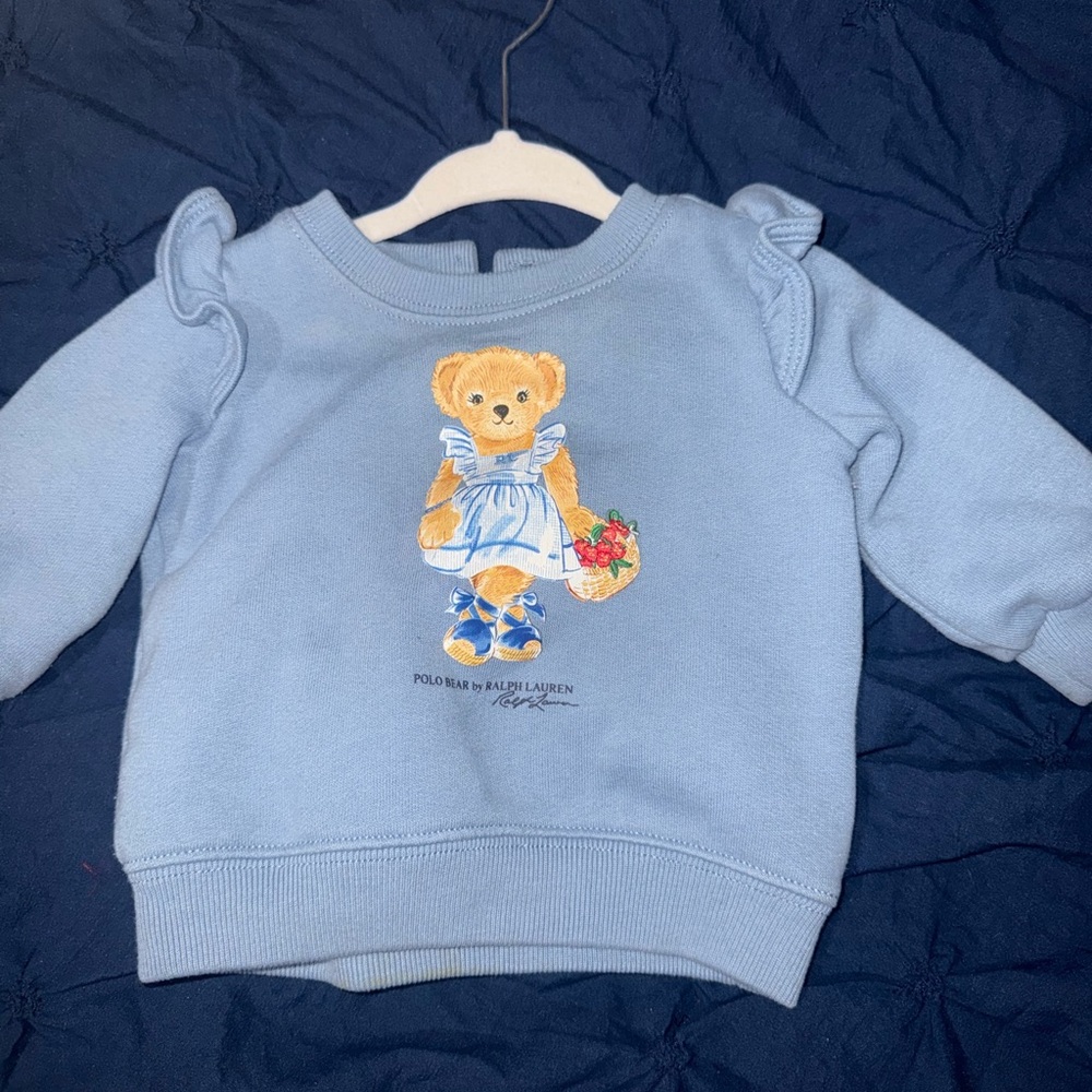 Ralph Lauren Blue Teddy Bear Hoodie